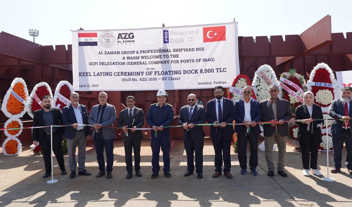 8,000 TLC Floating Dock – Keel Laying Ceremony